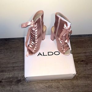 ALDO PEEP TOE BOOTIES